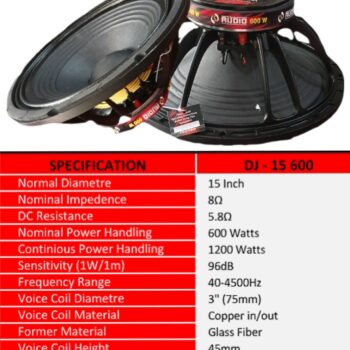 15'' SPEAKER - DJ - 15  600