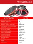 18'' SPEAKER - SA  -18