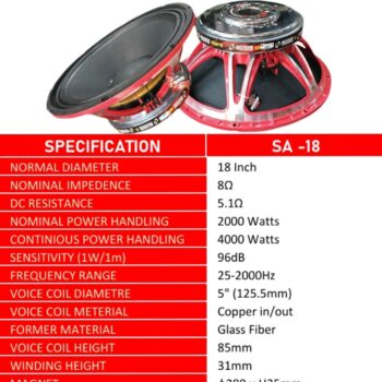 18'' SPEAKER - SA  -18